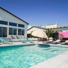 Insta Worthy Modern Getaway Pool Spa Tesla Charger