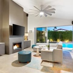 Lush Backyard with Pool and Spa in Palm Springs