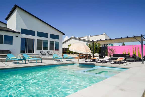 Insta Worthy Modern Getaway Pool Spa Tesla Charger - Image 1